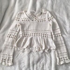 Miss Selfridge White Knit Sweater